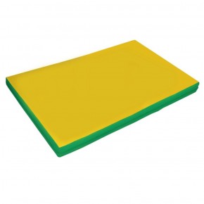 Мат гимнастический, прямоугольный. Длина 2 м, ширина 1 м, толщина 8 см зеленый-желтый   в Сысерти - sysert.ok-mebel.com | фото