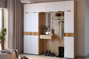 МЕБЕЛЬСОН К12 Прихожая (белое дерево) в Сысерти - sysert.ok-mebel.com | фото