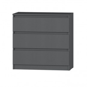 МС "Хилтон" Комод №2 800 (3 ящ.) графит в Сысерти - sysert.ok-mebel.com | фото 2