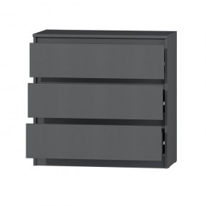 МС "Хилтон" Комод №2 800 (3 ящ.) графит в Сысерти - sysert.ok-mebel.com | фото 3