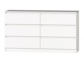 МС "Хилтон" Комод №5 1400 (6 ящ.) белый текстурный в Сысерти - sysert.ok-mebel.com | фото 2