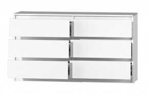 МС "Хилтон" Комод №5 1400 (6 ящ.) белый текстурный в Сысерти - sysert.ok-mebel.com | фото 3