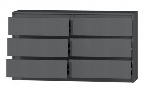 МС "Хилтон" Комод №5 1400 (6 ящ.) графит в Сысерти - sysert.ok-mebel.com | фото 3