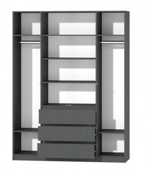 МС "Хилтон" Шкаф №1 1600 (Графит) в Сысерти - sysert.ok-mebel.com | фото 3