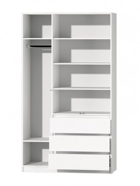 МС "Хилтон" Шкаф №2 1200 (Белый текстурный) в Сысерти - sysert.ok-mebel.com | фото 3