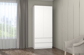 МС "Хилтон" Шкаф №3 900 (Белый текстурный) в Сысерти - sysert.ok-mebel.com | фото