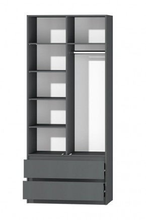 МС "Хилтон" Шкаф №3 900 (Графит) в Сысерти - sysert.ok-mebel.com | фото 3
