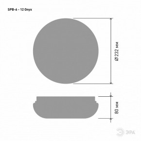 Накладной светильник Эра Классик SPB-6 - 12 Onyx в Сысерти - sysert.ok-mebel.com | фото 3