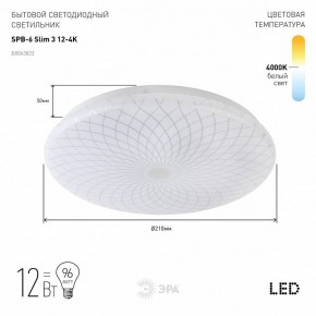 Накладной светильник Эра Slim SPB-6 Slim 3 12-4K в Сысерти - sysert.ok-mebel.com | фото 2
