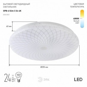 Накладной светильник Эра Slim SPB-6 Slim 3 24-4K в Сысерти - sysert.ok-mebel.com | фото 2