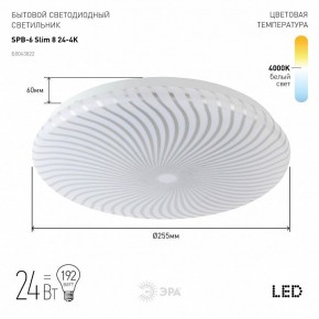 Накладной светильник Эра Slim SPB-6 Slim 8 24-4K в Сысерти - sysert.ok-mebel.com | фото 2