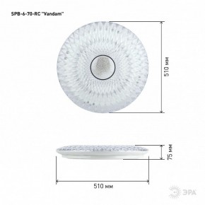 Накладной светильник Эра  SPB-6-70-RC Vandam в Сысерти - sysert.ok-mebel.com | фото 7