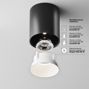 Накладной светильник Maytoni Alfa LED C064CL-12W4K-RD-B в Сысерти - sysert.ok-mebel.com | фото 4