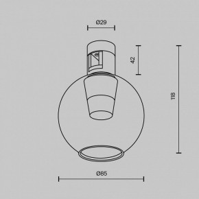 Накладной светильник Maytoni Bubble TR148-1-3W3K-PT в Сысерти - sysert.ok-mebel.com | фото 6