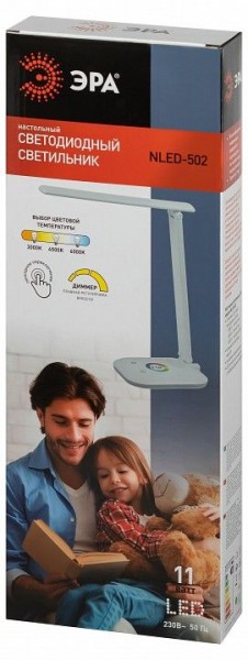 Настольная лампа офисная Эра  NLED-502-11W-W в Сысерти - sysert.ok-mebel.com | фото 6