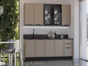 НИКОЛЬ Кухонный гарнитур 2000/900 (Холст Латте) в Сысерти - sysert.ok-mebel.com | фото