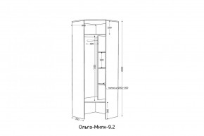 ОЛЬГА-МИЛК 9.2 Шкаф угловой с зеркалом в Сысерти - sysert.ok-mebel.com | фото 2
