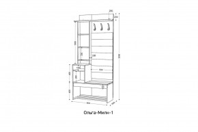 ОЛЬГА-МИЛК Прихожая (модульная) в Сысерти - sysert.ok-mebel.com | фото 2