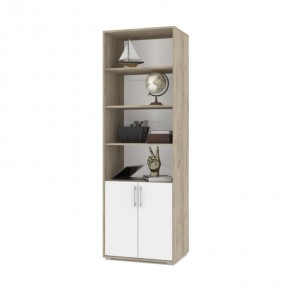 ОЛИВИЯ О21 Шкаф-стеллаж (дуб серый/белый) в Сысерти - sysert.ok-mebel.com | фото