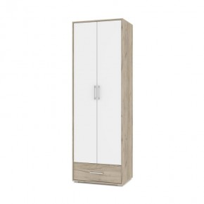 ОЛИВИЯ О22 Шкаф 2-х дверный (дуб серый/белый) в Сысерти - sysert.ok-mebel.com | фото