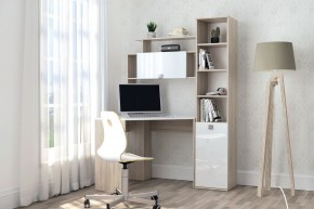 Пенал №11 (Дуб Сонома/Белый глянец) в Сысерти - sysert.ok-mebel.com | фото 4