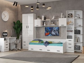 ВЕГА NEW Пенал (Белый глянец/белый) в Сысерти - sysert.ok-mebel.com | фото 2