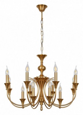 Подвесная люстра Arte Lamp Collinetta A4094LM-12PB в Сысерти - sysert.ok-mebel.com | фото 2
