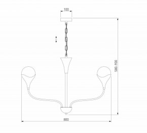 Подвесная люстра Eurosvet Calyx 60169/6 никель в Сысерти - sysert.ok-mebel.com | фото 3