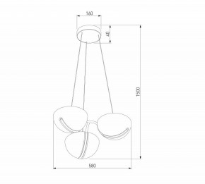 Подвесная люстра Eurosvet Emisfero 50083/3 LED золото в Сысерти - sysert.ok-mebel.com | фото 6