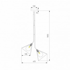 Подвесная люстра Eurosvet Enigma 70161/3 черный в Сысерти - sysert.ok-mebel.com | фото 4
