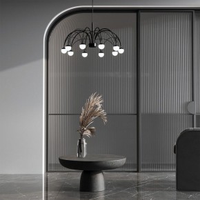 Подвесная люстра Eurosvet Ragno 90034/10 LED черный в Сысерти - sysert.ok-mebel.com | фото 4