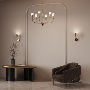 Подвесная люстра Eurosvet Rhyton 60167/6 латунь в Сысерти - sysert.ok-mebel.com | фото 6