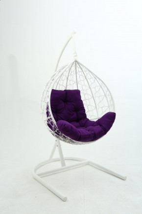 Подвесное кресло Бароло (белый/фиолетовый) в Сысерти - sysert.ok-mebel.com | фото