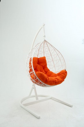 Подвесное кресло Бароло (белый/оранжевый) в Сысерти - sysert.ok-mebel.com | фото