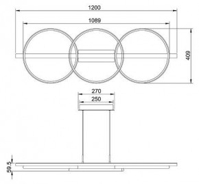 Подвесной светильник Arte Lamp Fluido A3913SP-24BK в Сысерти - sysert.ok-mebel.com | фото 3