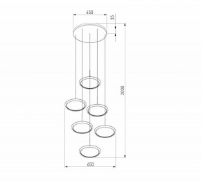 Подвесной светильник Eurosvet Crespella 90034/6 золото в Сысерти - sysert.ok-mebel.com | фото 5