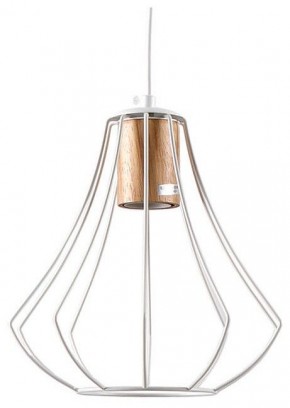 Подвесной светильник Imex MD.9052 MD.9052-1-P-WH+WOOD в Сысерти - sysert.ok-mebel.com | фото