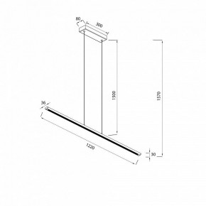 Подвесной светильник Mantra Lineal 8954 в Сысерти - sysert.ok-mebel.com | фото 3