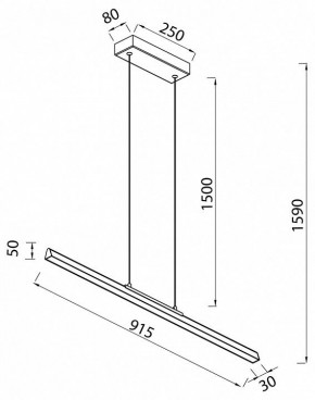 Подвесной светильник Mantra Lineal 8957 в Сысерти - sysert.ok-mebel.com | фото 4
