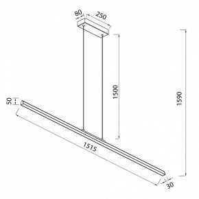 Подвесной светильник Mantra Lineal 8961 в Сысерти - sysert.ok-mebel.com | фото 3