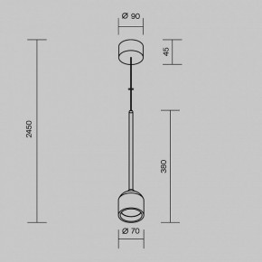 Подвесной светильник Maytoni Apex O491PL-L6B3K в Сысерти - sysert.ok-mebel.com | фото 7