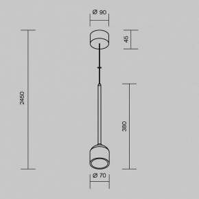Подвесной светильник Maytoni Apex O491PL-L8W3K в Сысерти - sysert.ok-mebel.com | фото 8
