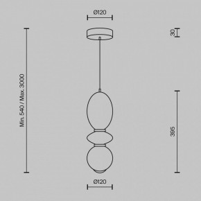 Подвесной светильник Maytoni Brosche MOD362PL-L10BG3K в Сысерти - sysert.ok-mebel.com | фото 4