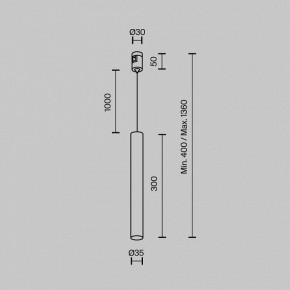 Подвесной светильник Maytoni Focus Led TR155-1-5W3K-B в Сысерти - sysert.ok-mebel.com | фото 5