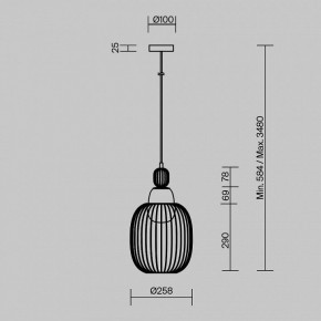 Подвесной светильник Maytoni Levitation MOD376PL-01G1 в Сысерти - sysert.ok-mebel.com | фото 5