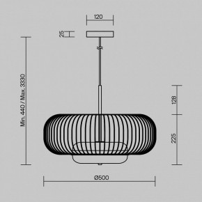 Подвесной светильник Maytoni Levitation MOD376PL-L30G3K в Сысерти - sysert.ok-mebel.com | фото 5