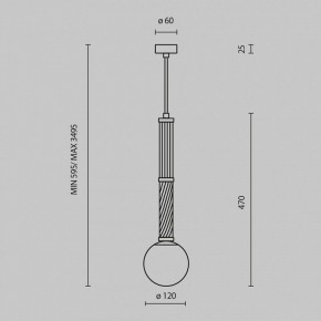 Подвесной светильник Maytoni Teatro MOD287PL-01BS в Сысерти - sysert.ok-mebel.com | фото 5
