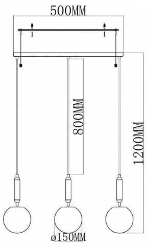 Подвесной светильник Moderli Scrumbel V11565-3P в Сысерти - sysert.ok-mebel.com | фото 3