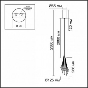 Подвесной светильник Odeon Light Afalina 5442/6L в Сысерти - sysert.ok-mebel.com | фото 6