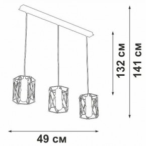 Подвесной светильник Vitaluce V4382 V4382-1/3S в Сысерти - sysert.ok-mebel.com | фото 3